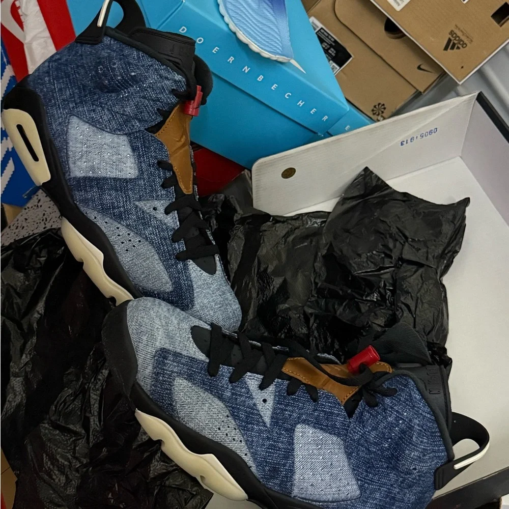 Jordan Retro 6 Denim NEW DS SIZE8 - Picture 4 of 5